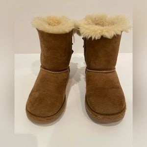 Kids Cozy Shearling-Lined Brown Boots